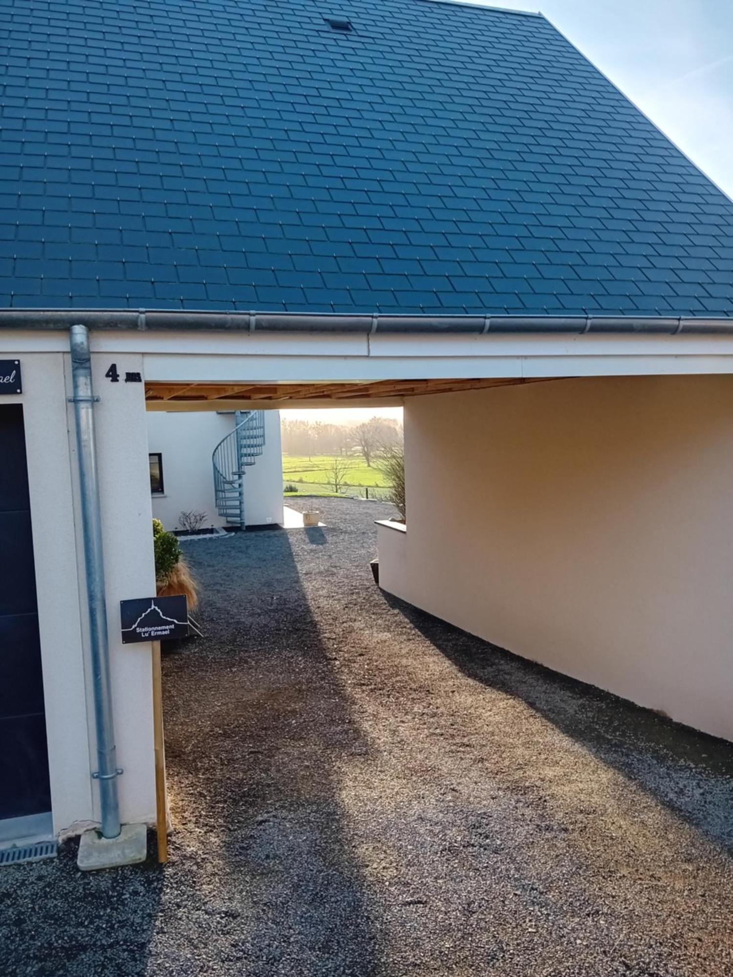 Appartement Lu'Ermael Avec Vue Mont Saint Michel クルティル エクステリア 写真